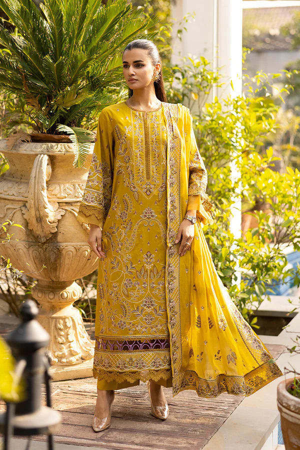 ABSHAAM BY JOHRA 3PC EMBROIDERED LAWN