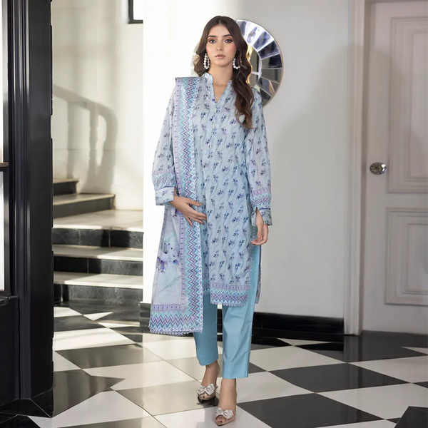 SALINA UNSTITCHED DIGITAL PRINTED 3PIECE LAWN VOL25