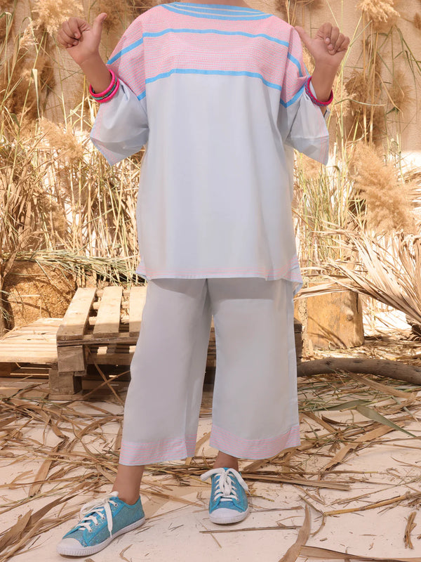 ALMIRAH Ice Blue Dyed 2 Piece Stitched - ALT-2PS-LKS-1033