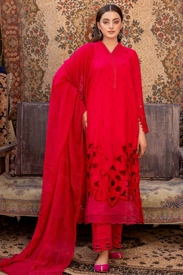 SHAFAQ BY JOHRA 3PC CHIKANKARI LAWN