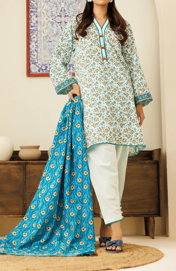ORIENT UNSTITCHED PRINTED 3PIECE KHADDAR