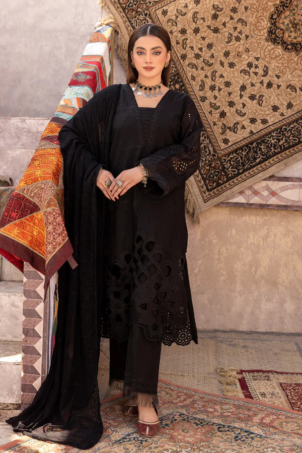 SHAFAQ BY JOHRA 3PC CHIKANKARI LAWN