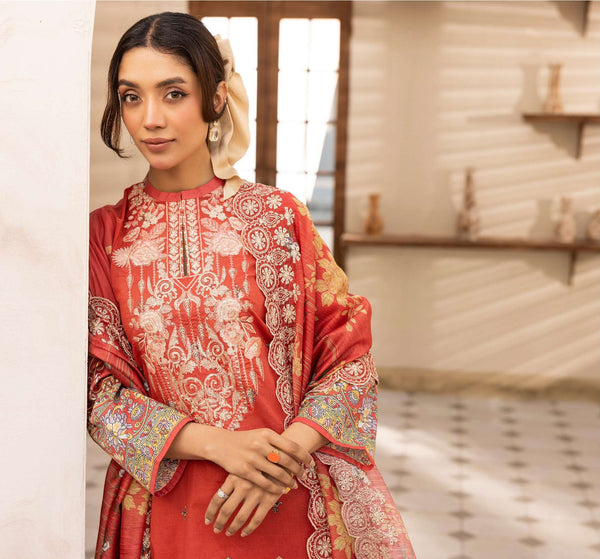 MOTIFZ ZOHRA UNSTITCHED EMBROIDERED 3PIECE LAWN