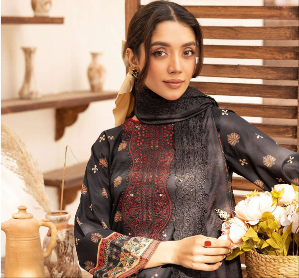 MOTIFZ ZOHRA UNSTITCHED EMBROIDERED 3PIECE LAWN