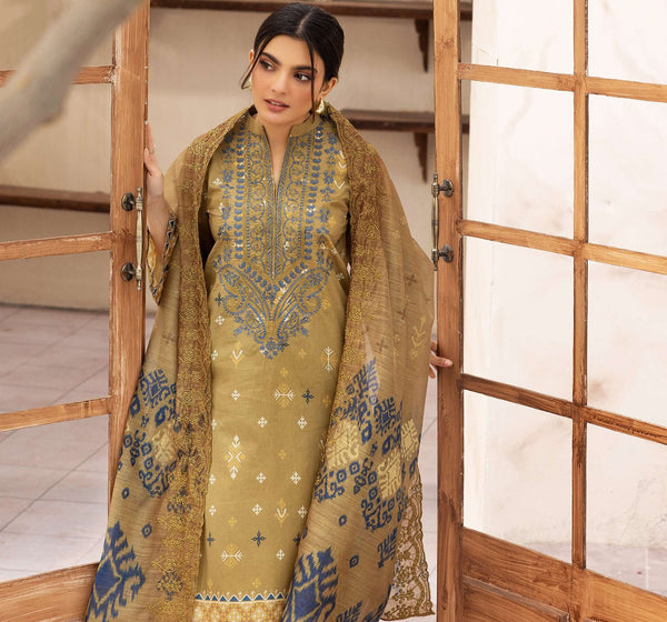 MOTIFZ ZOHRA UNSTITCHED EMBROIDERED 3PIECE LAWN