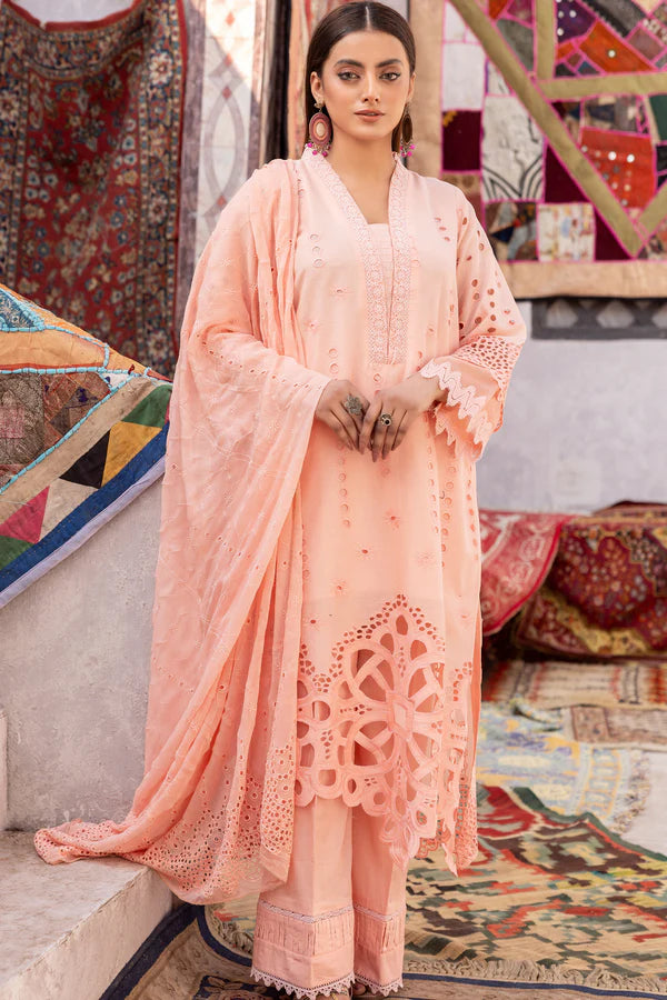 SHAFAQ BY JOHRA 3PC CHIKANKARI LAWN