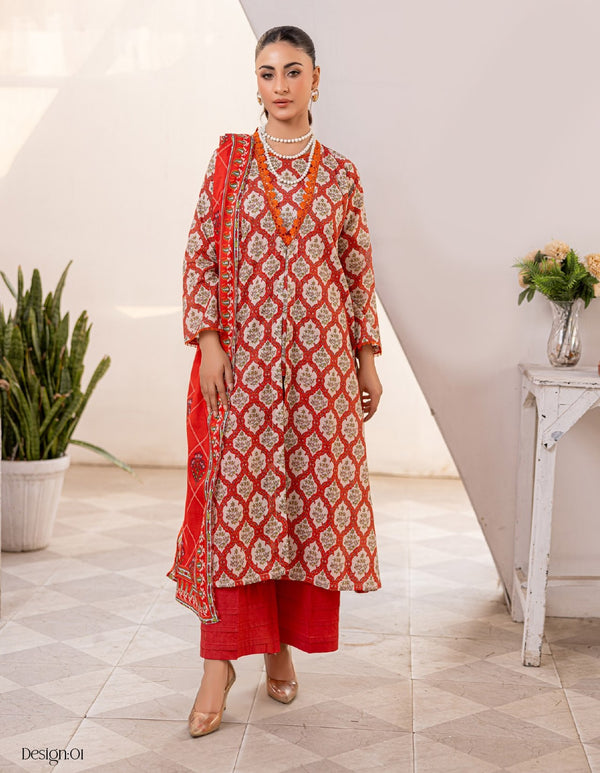 MOTIFZ UNSTITCHED 3PIECE LAWN CLASSIC VOL-3