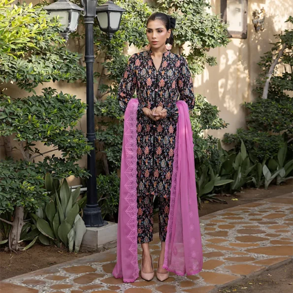 REGALIA UNSTITCHED PRINT KARI CUTWORK DUPATTA 3PIECE VOL5