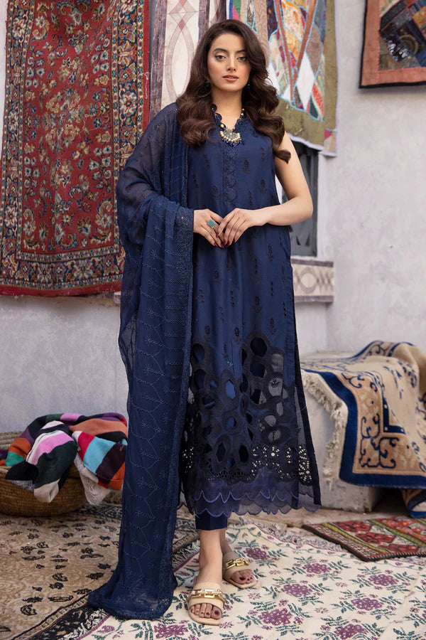 SHAFAQ BY JOHRA 3PC CHIKANKARI LAWN