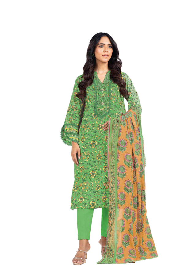 ALKARAM UNSTITCHED PRINTED 3PIECE LAWN