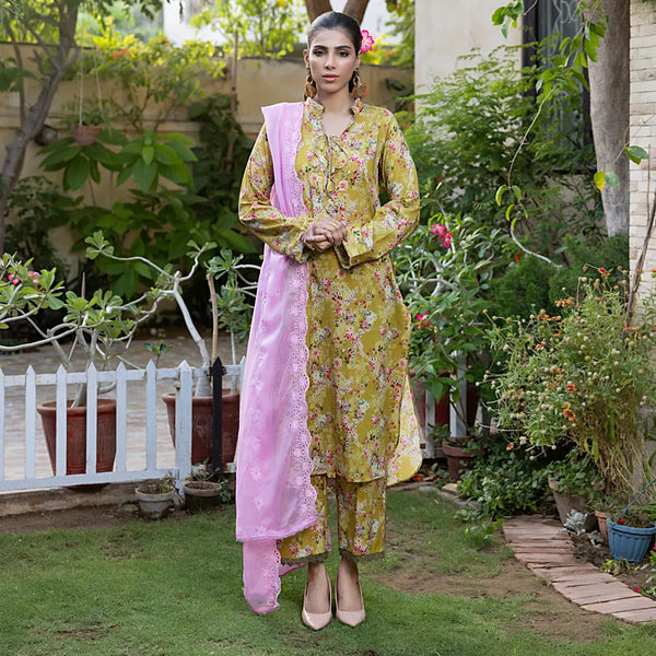 REGALIA UNSTITCHED PRINT KARI CUTWORK DUPATTA 3PIECE VOL5