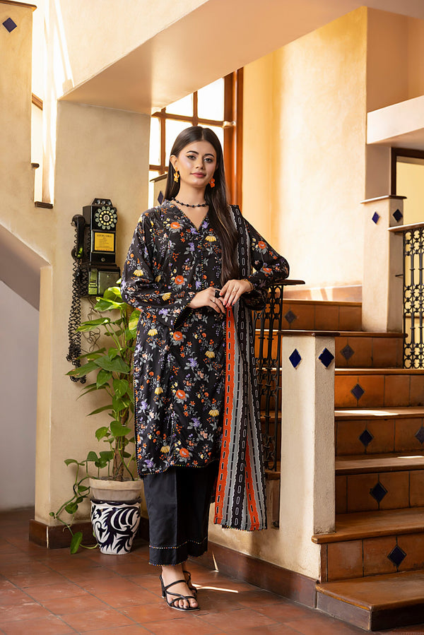 SALINA UNSTITCHED DIGITAL PRINTED 3PIECE LAWN VOL22