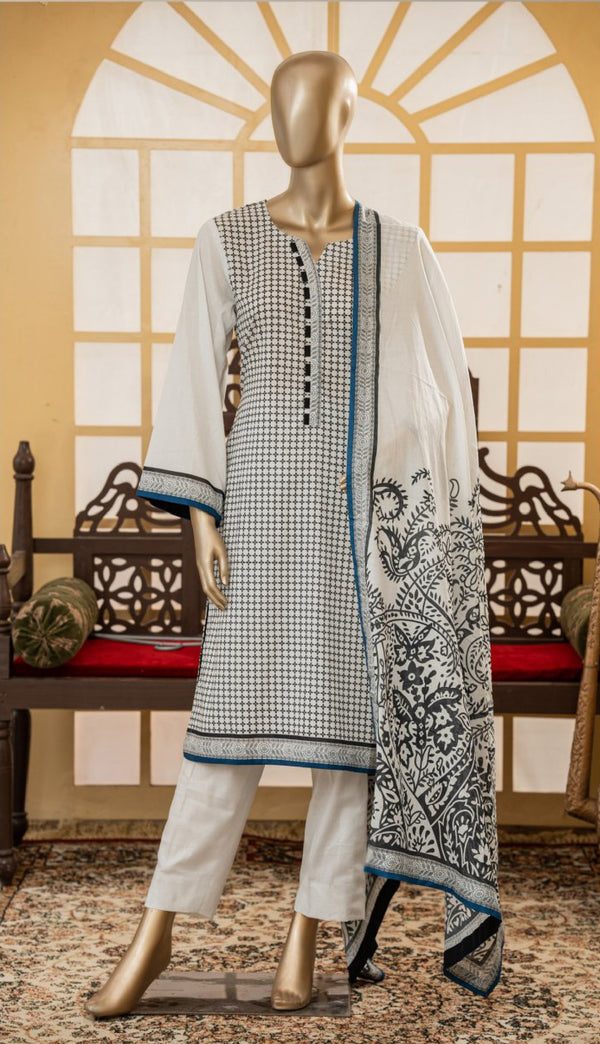 KHOLA UNSTITCHED PRINTED 3PIECE LAWN