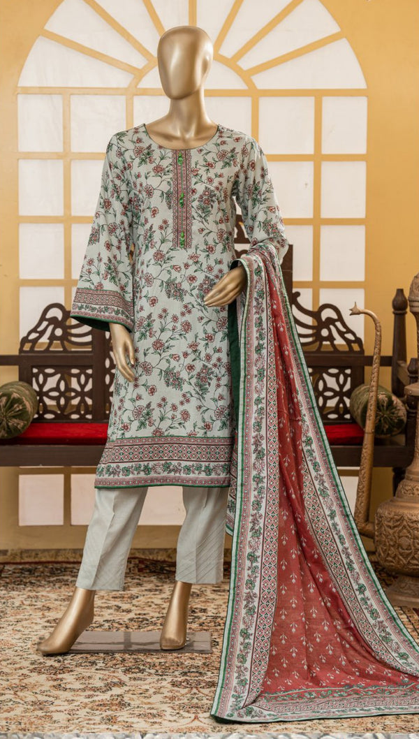 KHOLA UNSTITCHED PRINTED 3PIECE LAWN