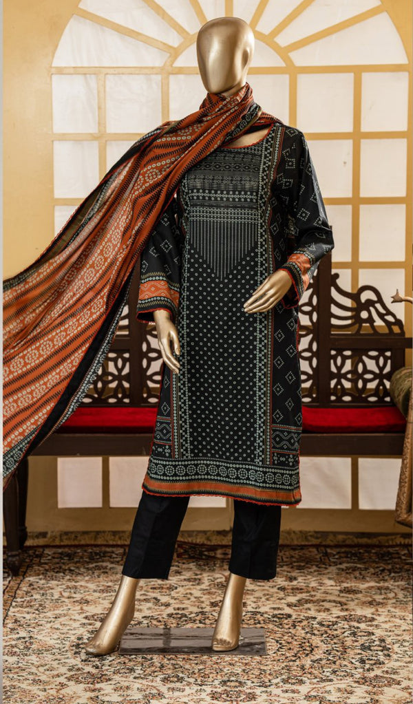 KHOLA UNSTITCHED PRINTED 3PIECE LAWN