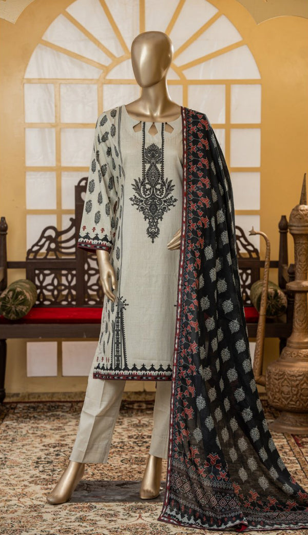 KHOLA UNSTITCHED PRINTED 3PIECE LAWN
