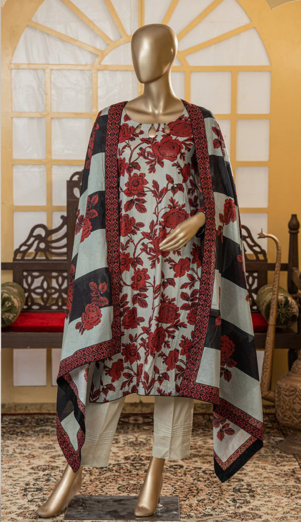 KHOLA UNSTITCHED PRINTED 3PIECE LAWN