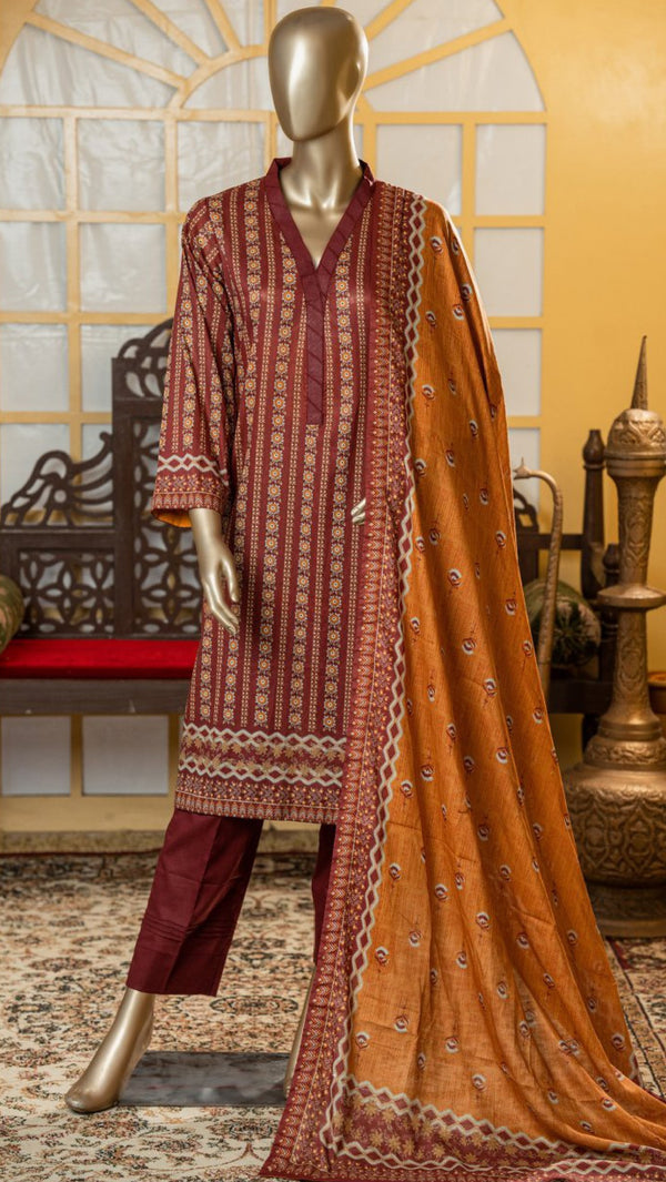 KHOLA UNSTITCHED PRINTED 3PIECE LAWN