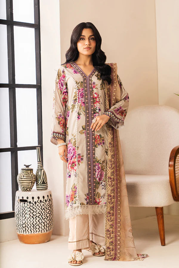 EHAAB BY JOHRA 3PC EMBROIDERED