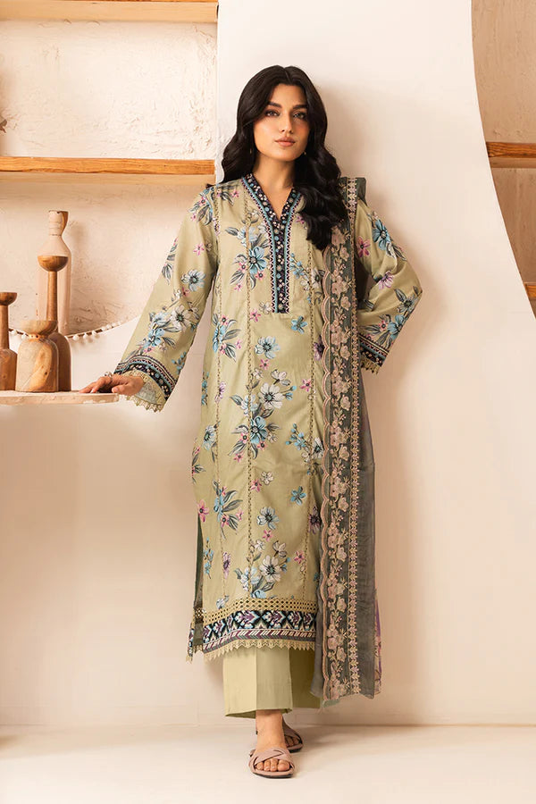EHAAB BY JOHRA 3PC EMBROIDERED
