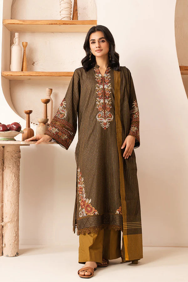 RIZIL BY JOHRA 3PC EMBROIDERED
