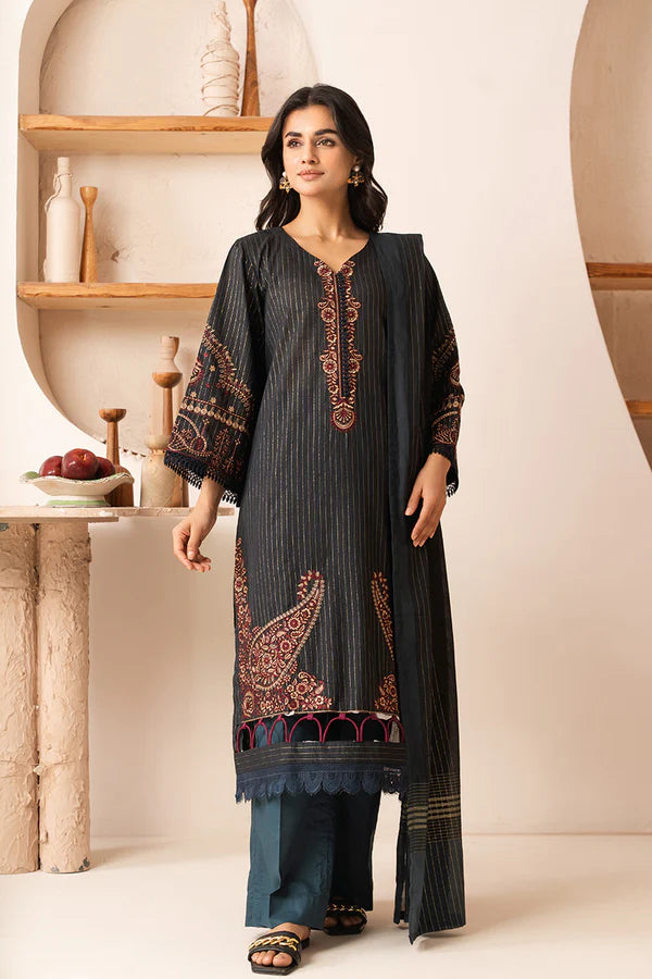 RIZIL BY JOHRA 3PC EMBROIDERED