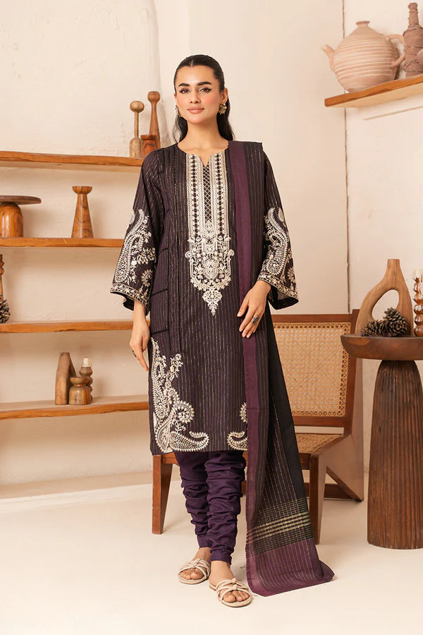 RIZIL BY JOHRA 3PC EMBROIDERED