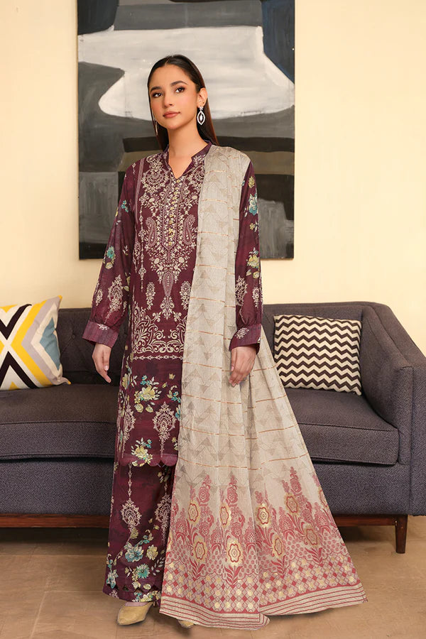 FALCON BY JOHRA 3PC EMBROIDERED