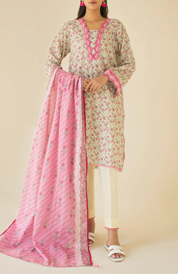 ORIENT UNSTITCHED PRINTED 3PIECE KHADDAR