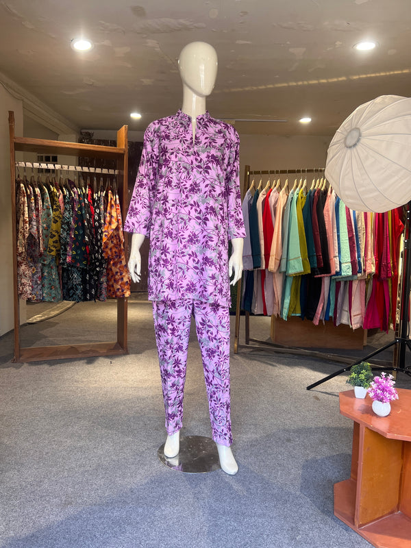 ZAHRA STITCHED PRINTED 2PIECE CO-ORD SET