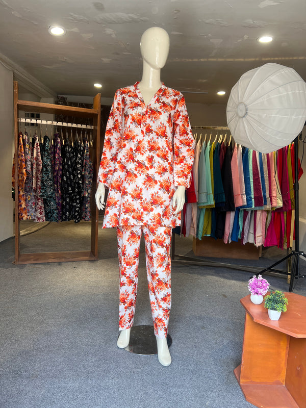 ZAHRA STITCHED PRINTED 2PIECE CO-ORD SET