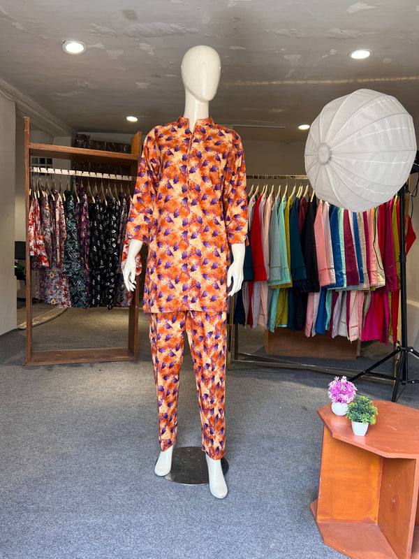 ZAHRA STITCHED PRINTED 2PIECE CO-ORD SET