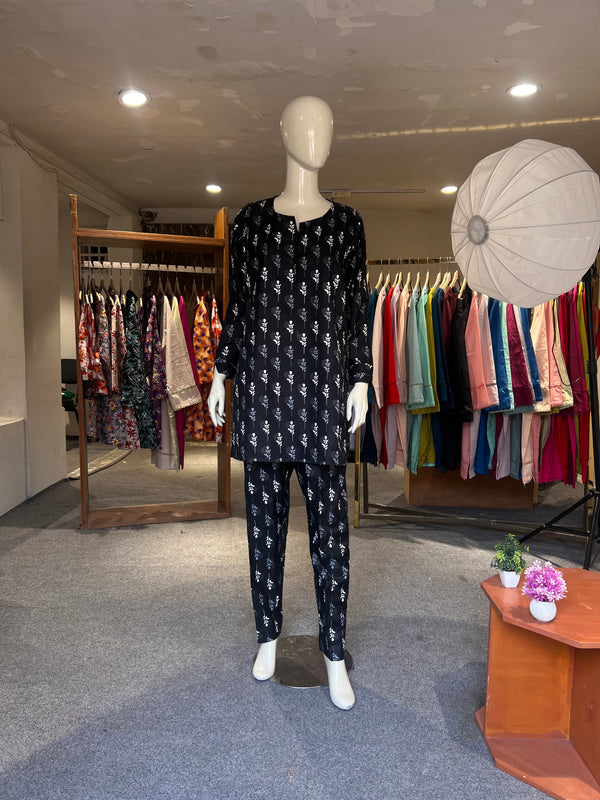 ZAHRA STITCHED PRINTED 2PIECE CO-ORD SET