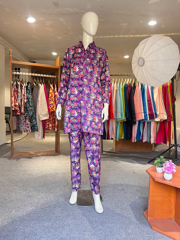 ZAHRA STITCHED PRINTED 2PIECE CO-ORD SET