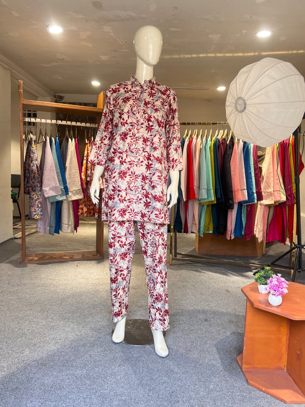 ZAHRA STITCHED PRINTED 2PIECE CO-ORD SET