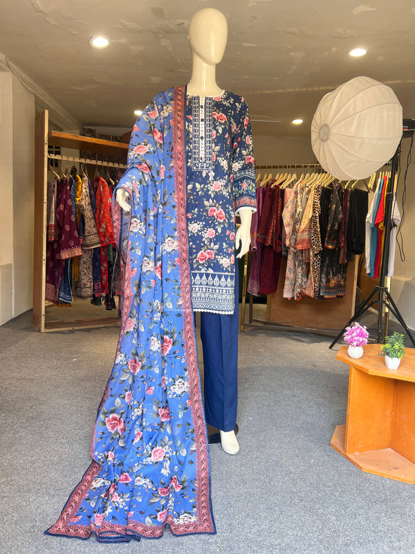 REGALIA STITCHED PRINTED 3PIECE LAWN