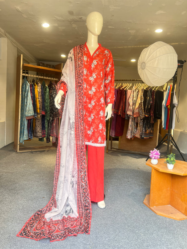 REGALIA STITCHED PRINTED 3PIECE LAWN