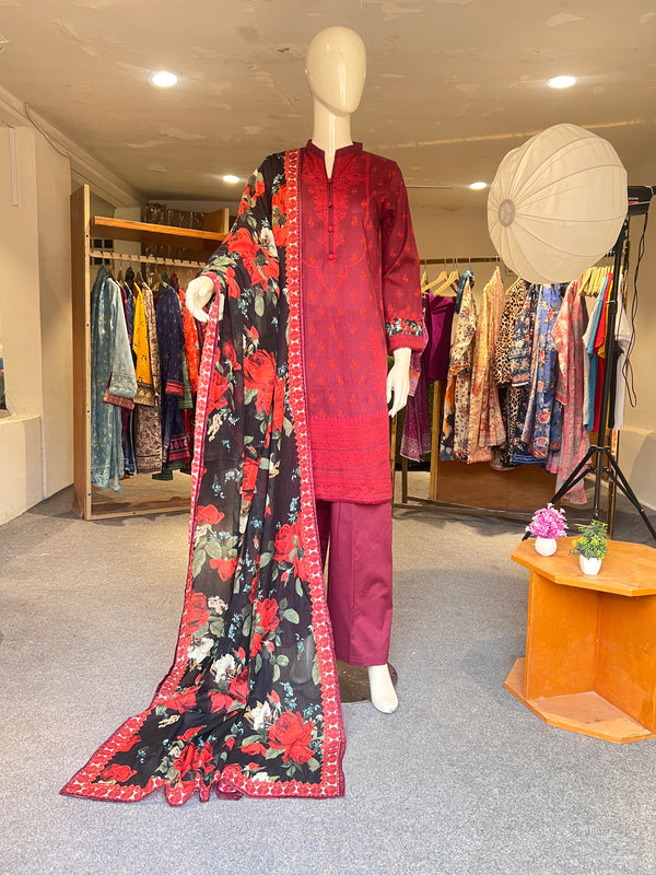 REGALIA STITCHED PRINTED 3PIECE LAWN