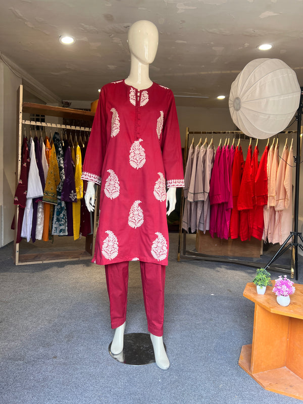 BEECHTREE EMBROIDERED STITCHED 2PIECE LAWN