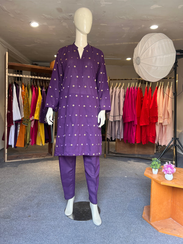 BEECHTREE EMBROIDERED STITCHED 2PIECE LAWN