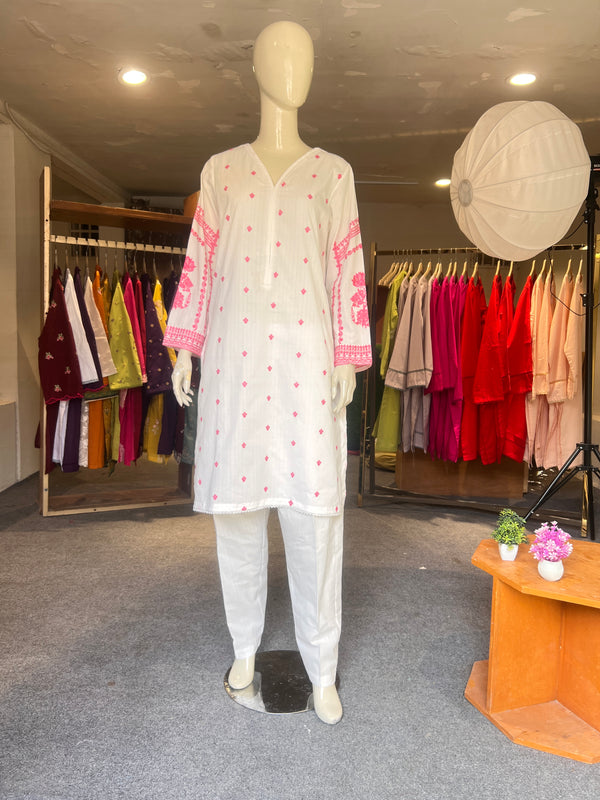 KHAADI EMBROIDERED STITCHED 2PIECE LAWN