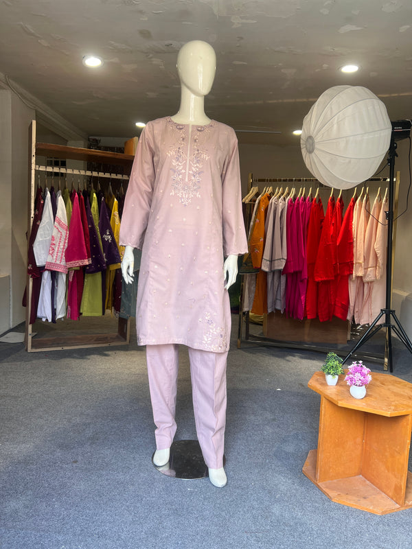 ETHNC EMBROIDERED STITCHED 2PIECE LAWN