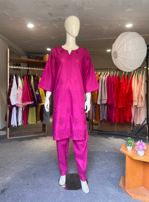 KHAADI EMBROIDERED STITCHED 2PIECE LAWN