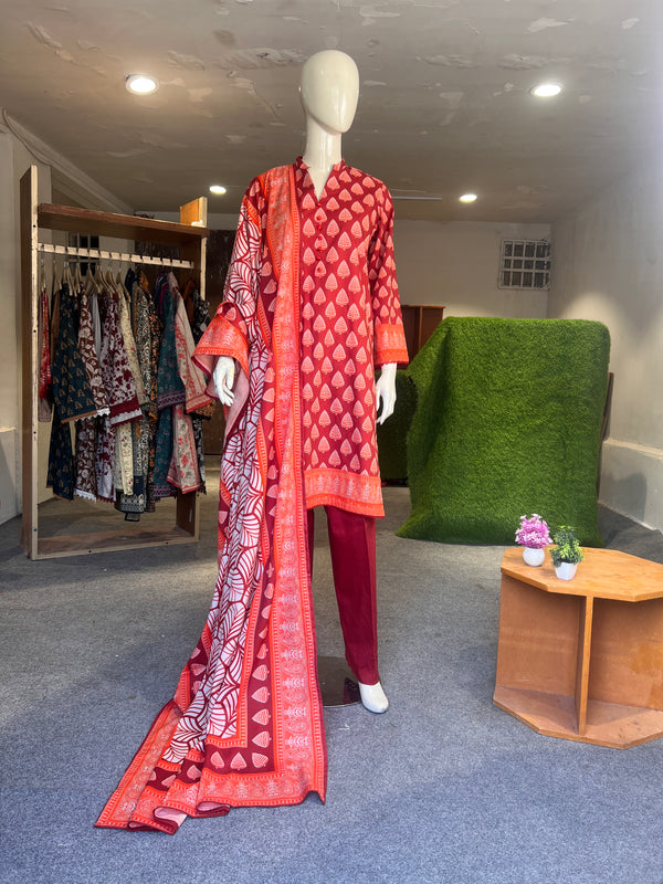 REGALIA STITCHED PRINTED 3PIECE LAWN