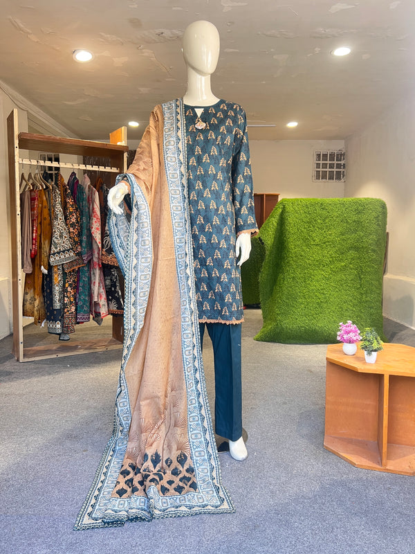 REGALIA STITCHED PRINTED 3PIECE LAWN