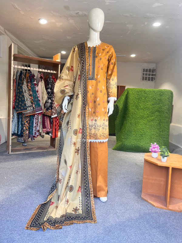 REGALIA STITCHED PRINTED 3PIECE LAWN