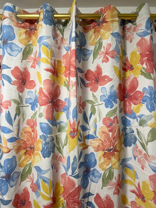 CURTAINS WITH FLORAL PRINT EXPORT QUALITY