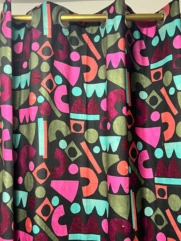 CURTAINS WITH FLORAL PRINT EXPORT QUALITY