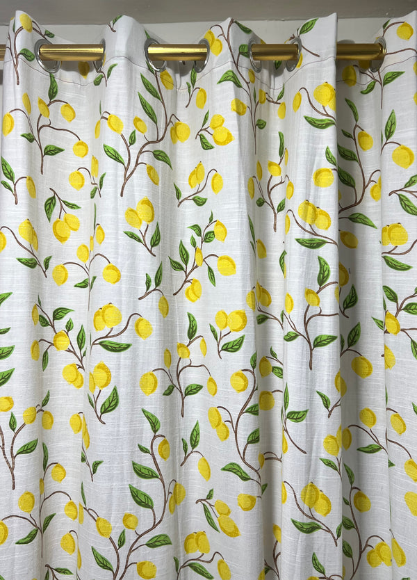 CURTAINS WITH FLORAL PRINT EXPORT QUALITY