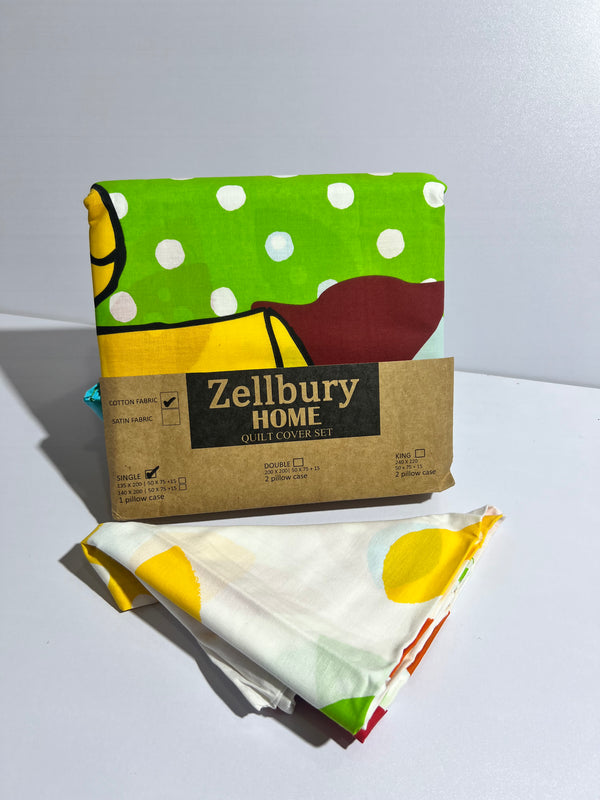 ZELLBURY SINGLE QUILT COVER COTTON